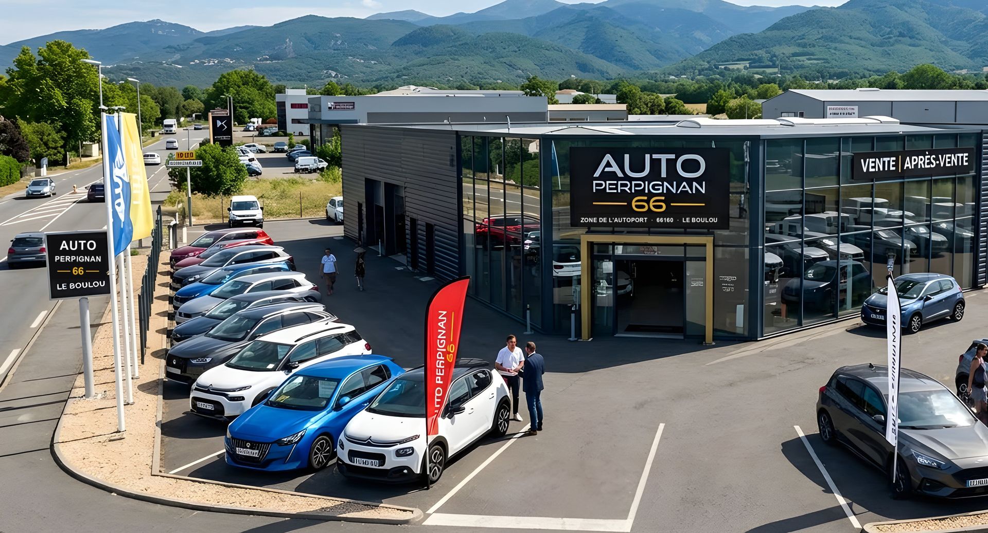 Façade du showroom Auto Perpignan 66